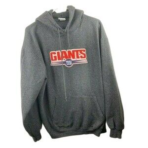 NFL Team Apparel Mens Size Large Hoodie NY Giants Red Gray